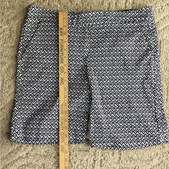 Blue and White Patterned Shorts - Picture 3 of 5